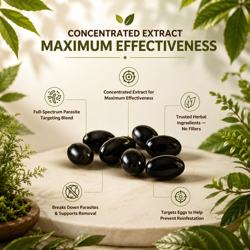 18-in-1 Wormwood, Black Walnut & Clove Herbal Blend – 90 Softgels