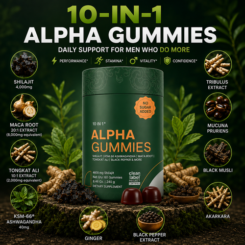 ALPHA GUMMIES | 10-In-1 Natural T-Support