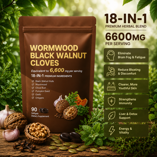 18-in-1 Wormwood, Black Walnut & Clove Herbal Blend – 90 Softgels