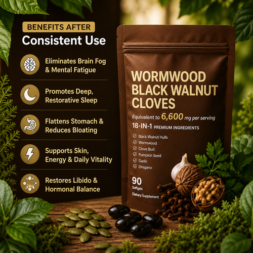 18-in-1 Wormwood, Black Walnut & Clove Herbal Blend – 90 Softgels